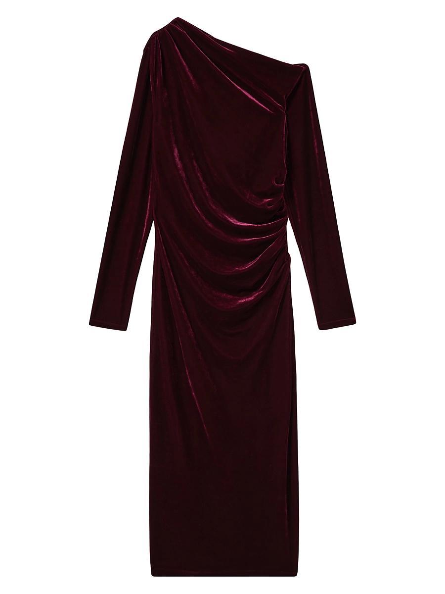 Womens Brooke Stretch Velvet Maxi Dress Product Image