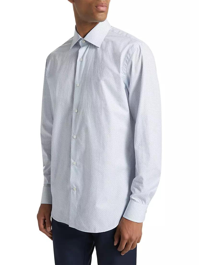 COLLECTION Grid Button-Front Shirt Product Image