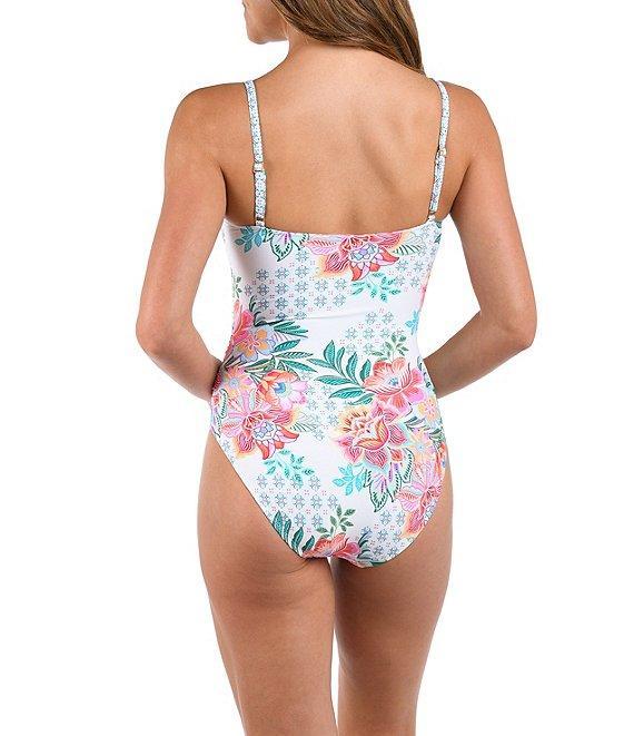 La Blanca Riviera Resort Lingerie Scoop Neck Tummy Control One Piece Swimsuit Product Image