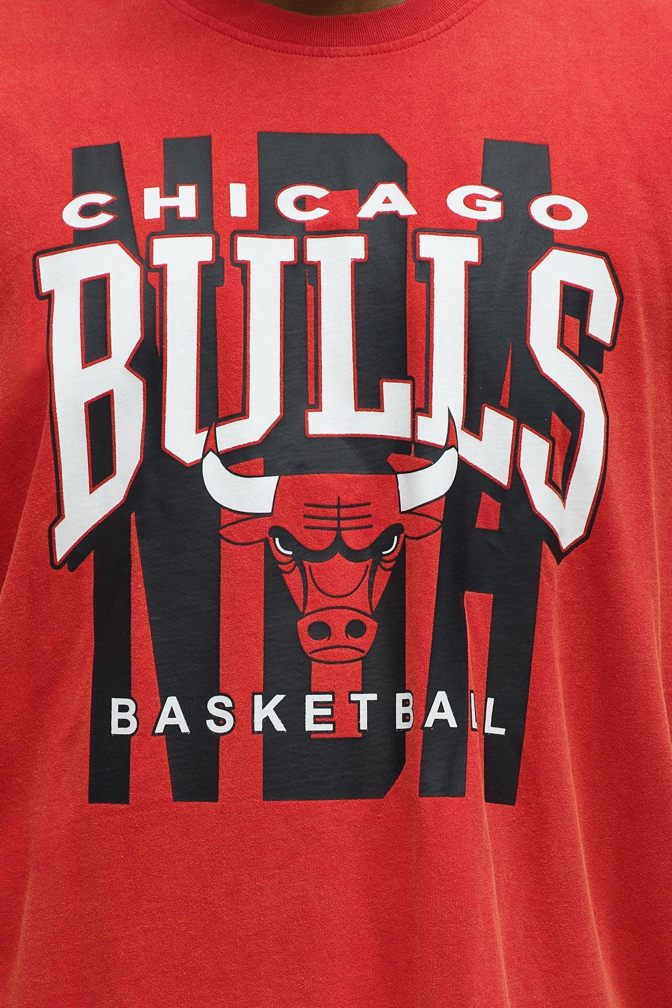 Bulls Oversized Short Sleeve Tee - Red Product Image