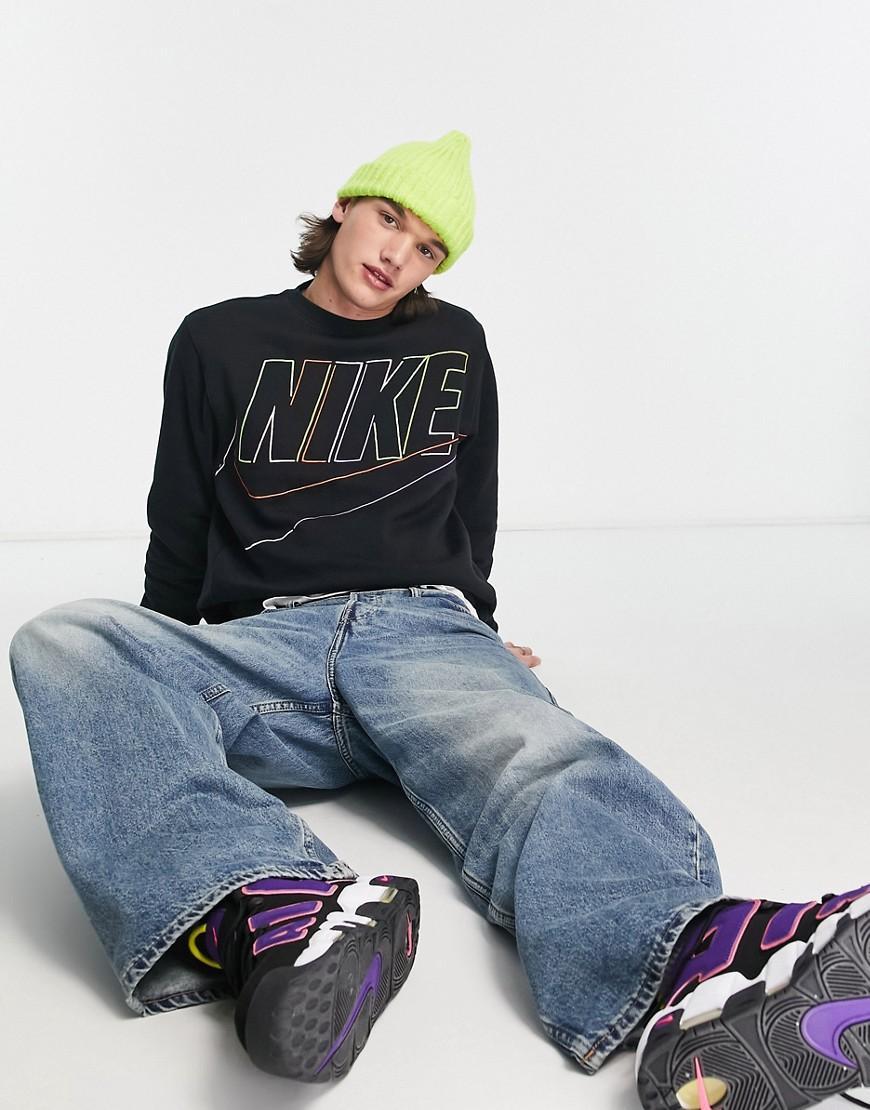 Nike Mens Club Crew - Black/Black Product Image