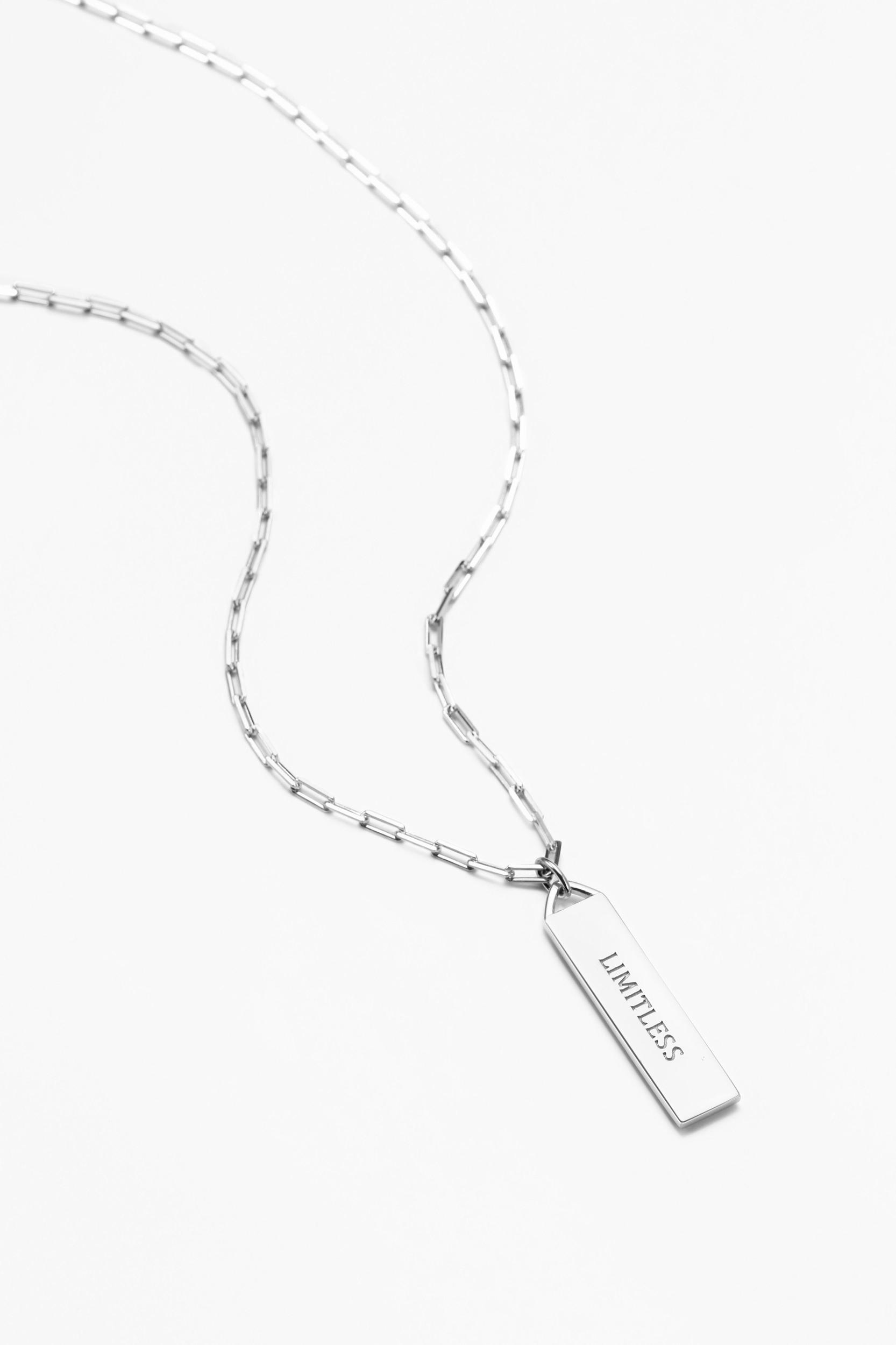 Touchstone Limitless Bar Silver Necklace Product Image