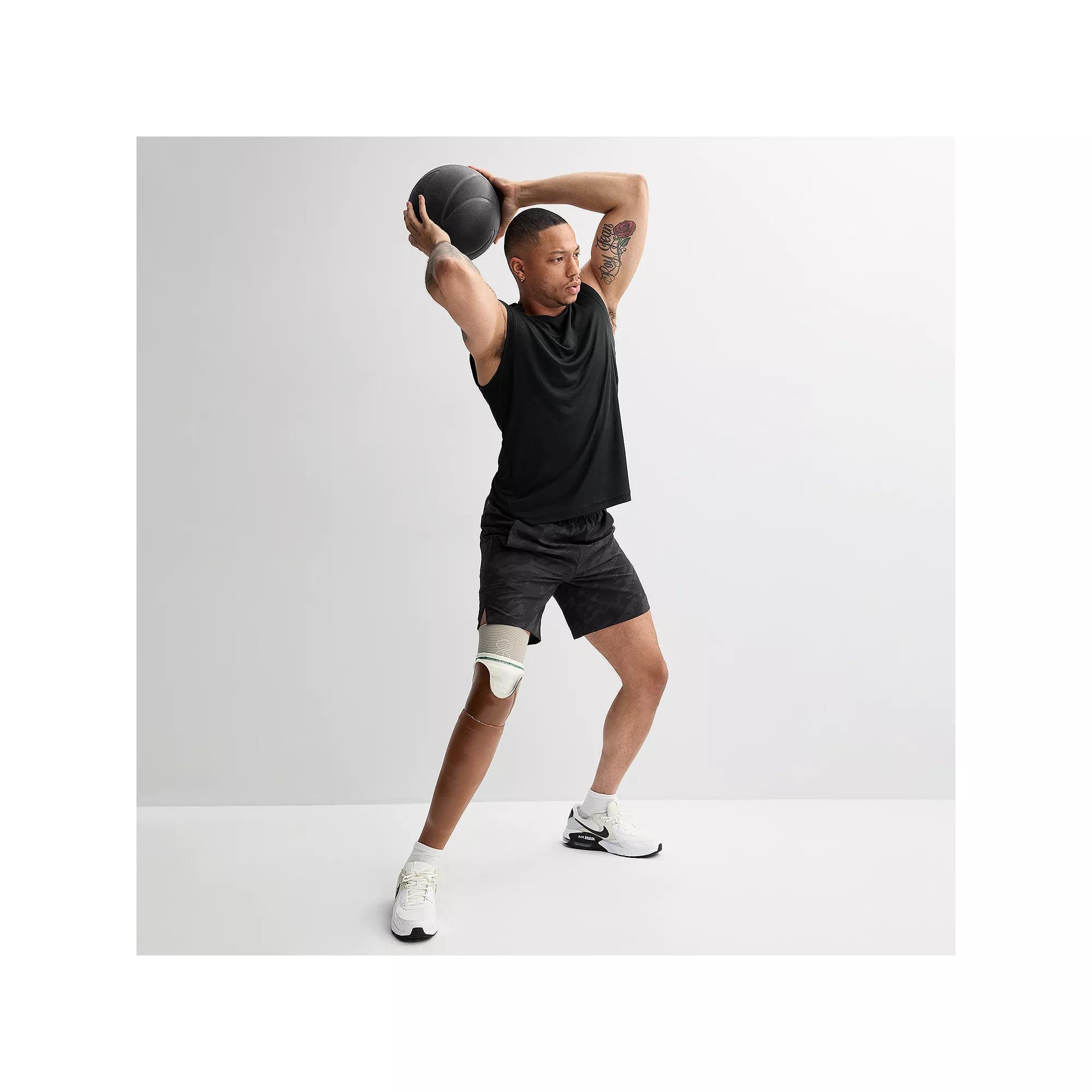 Men's Tek Gear® Adaptive Dry Tek Sleeveless Muscle Shirt, Size: Small, Mineral Black Product Image