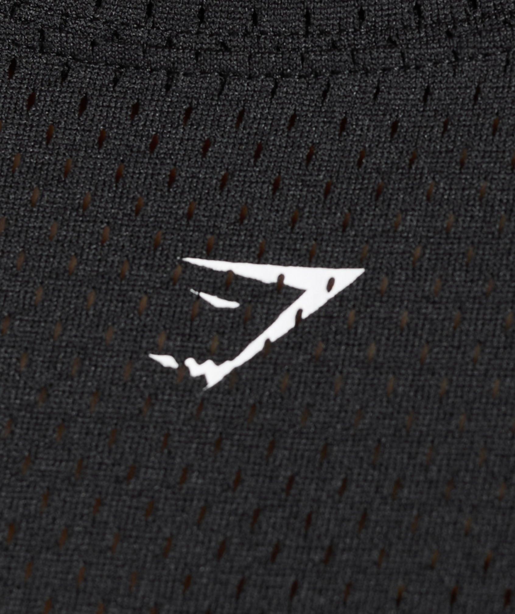 Gymshark Mesh Graphic Oversized T-Shirt - Black Female Product Image