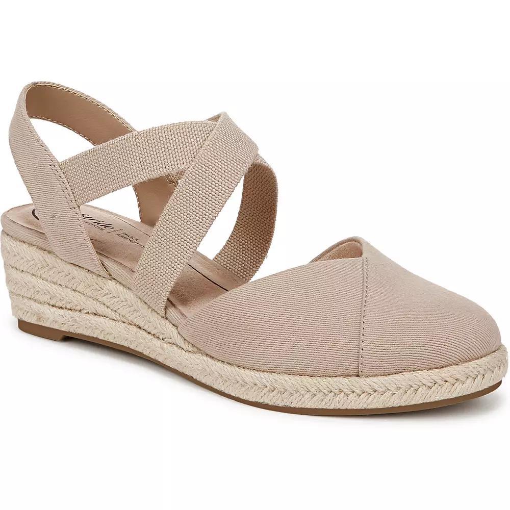 LifeStride Kimball Women's Espadrille Slip-On Wedges, Size: 7.5, Tender Brown Product Image