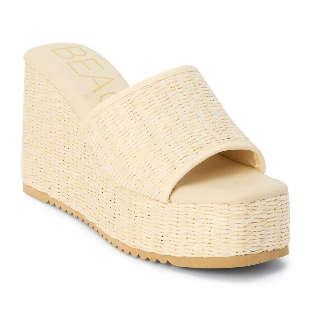 Beach by Matisse Marche Platform Wedge Women's Sandals, Size: 10, Ivory Product Image