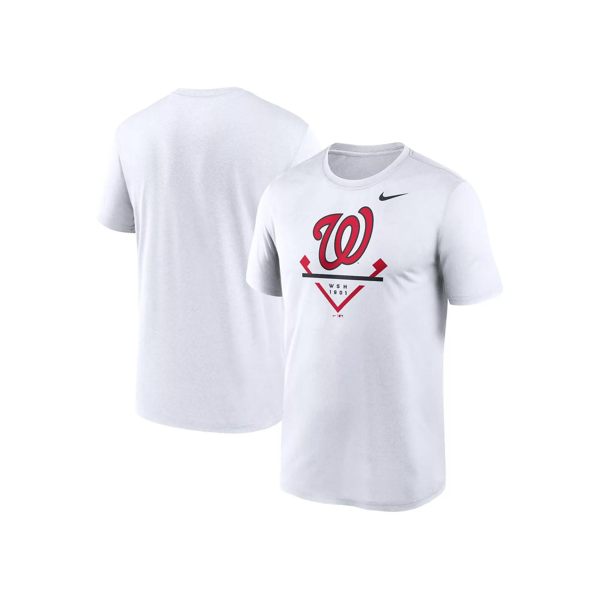 Men's Nike White Washington Nationals Icon Legend Performance T-Shirt, Size: Small Product Image