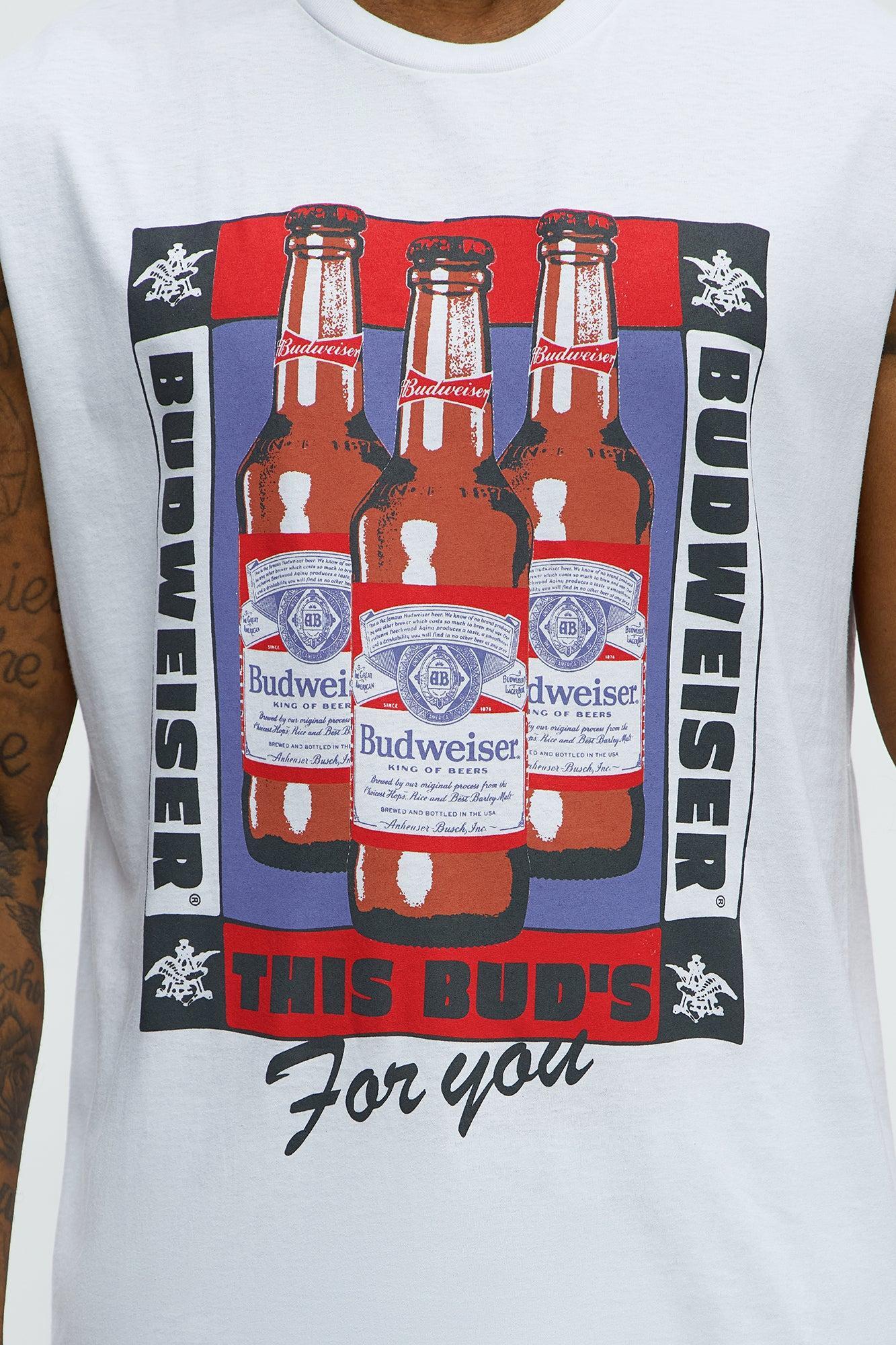 Budweiser For You Muscle Tee - White Product Image