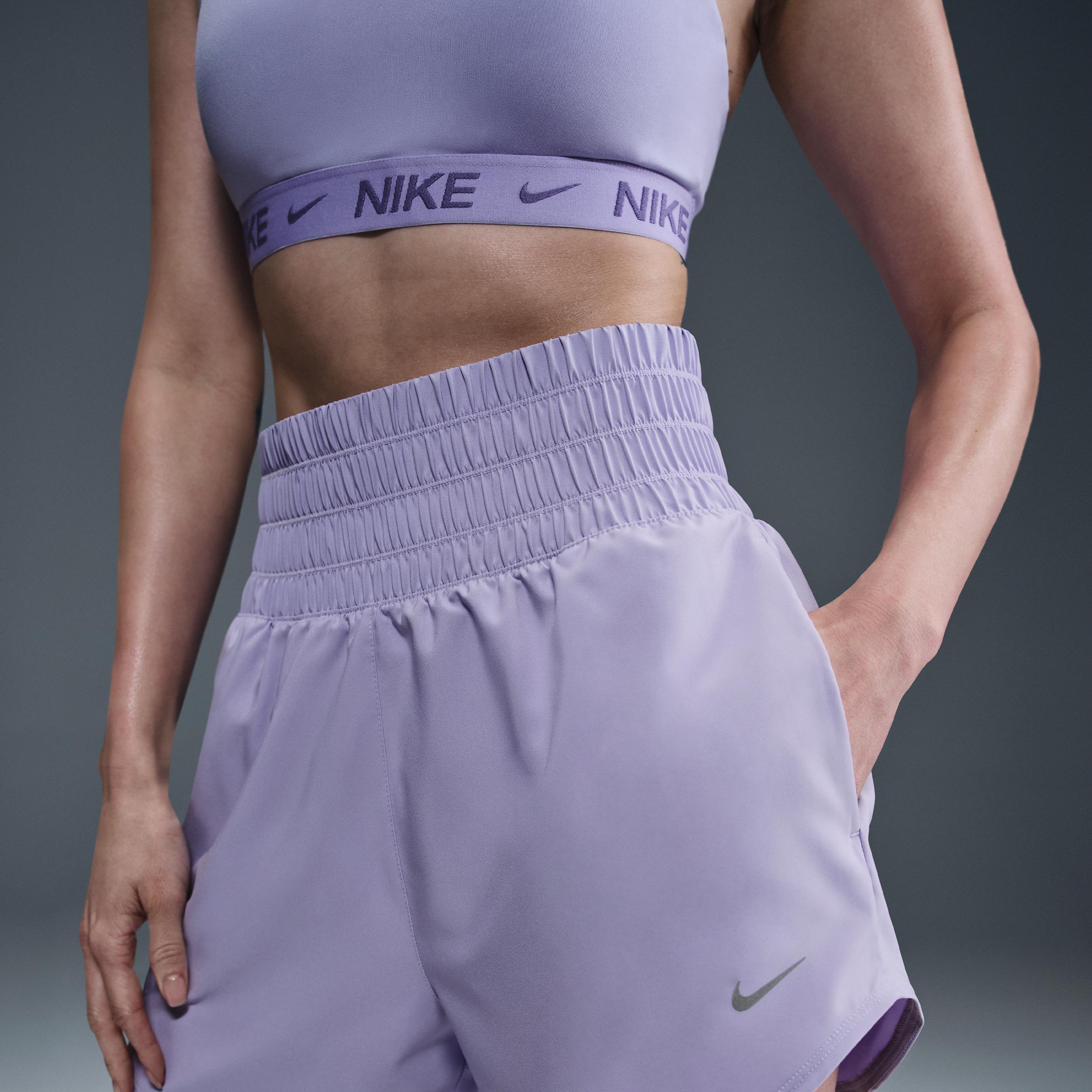 Nike Women's One Dri-FIT Ultra High-Waisted 3" Brief-Lined Shorts Product Image