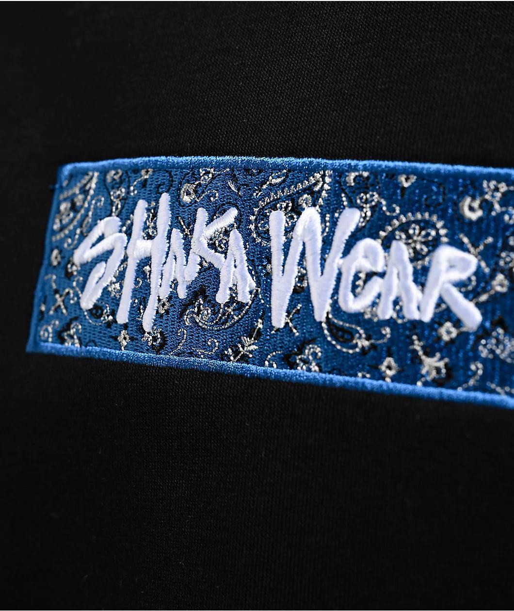 Shaka Wear Paisley Black & Blue Hoodie Product Image