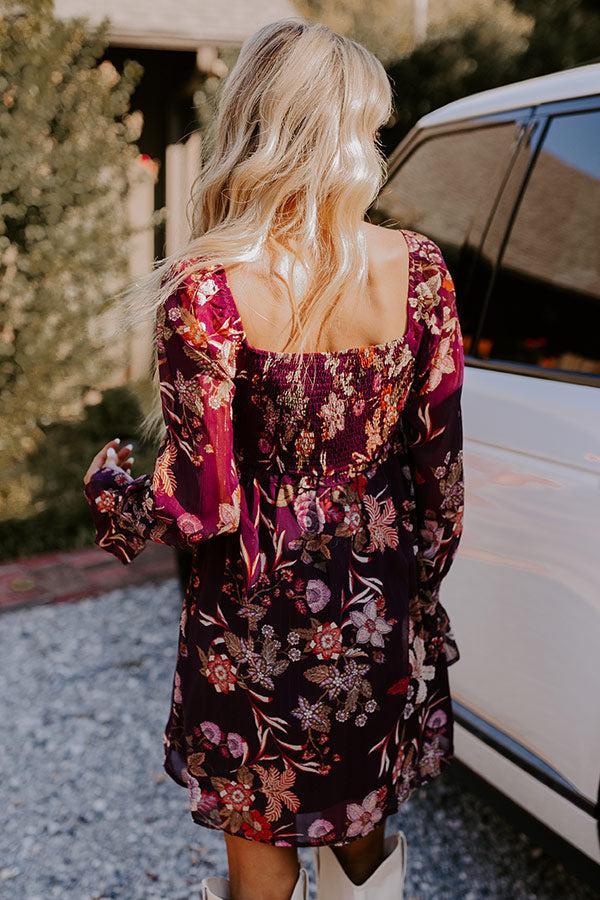 Vino Sippin' Floral Mini Dress Product Image