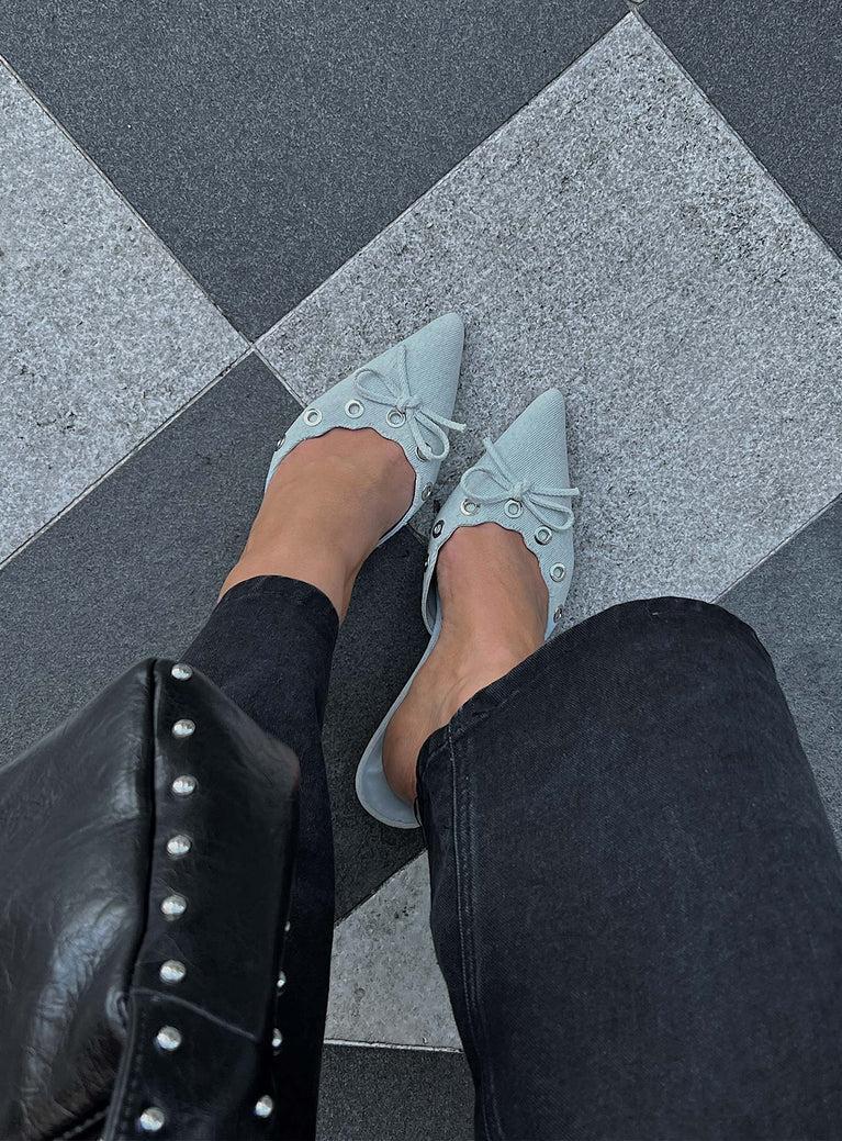 Therapy Justice Heels Denim Product Image