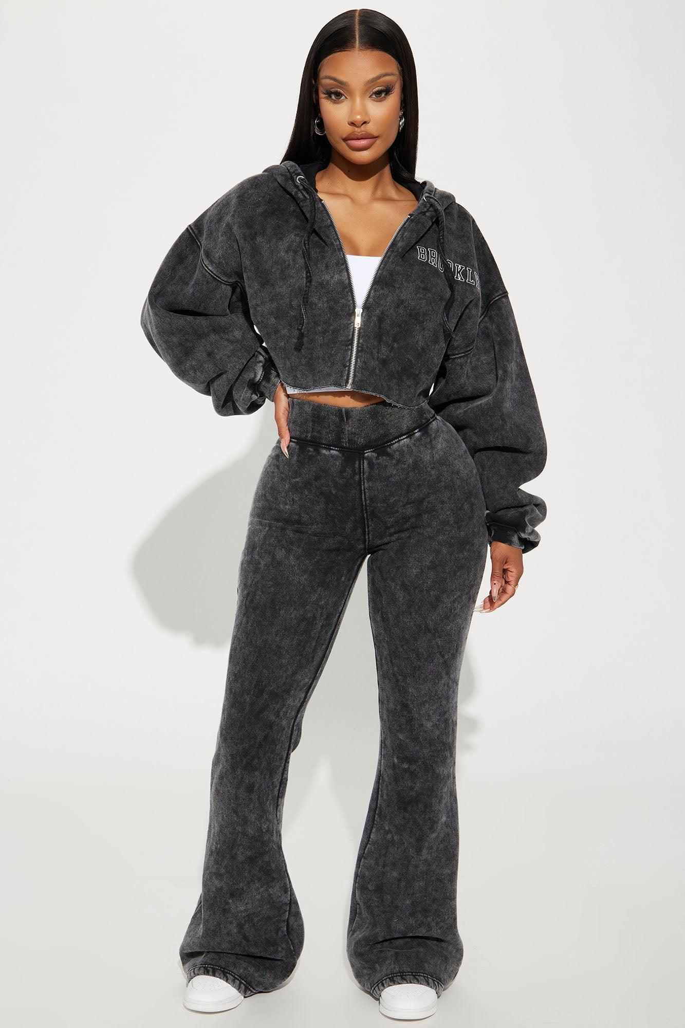 Brooklyn City Washed Hoodie - Black Wash Product Image