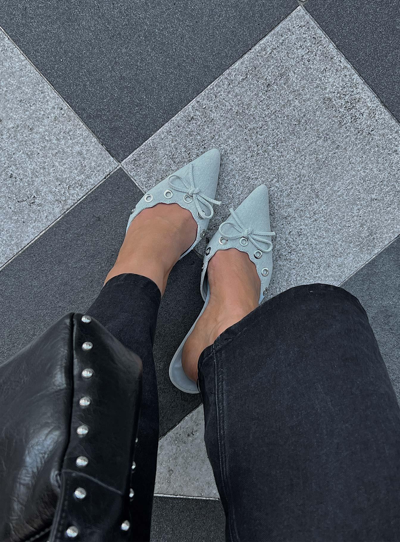 Therapy Justice Heels Denim Product Image