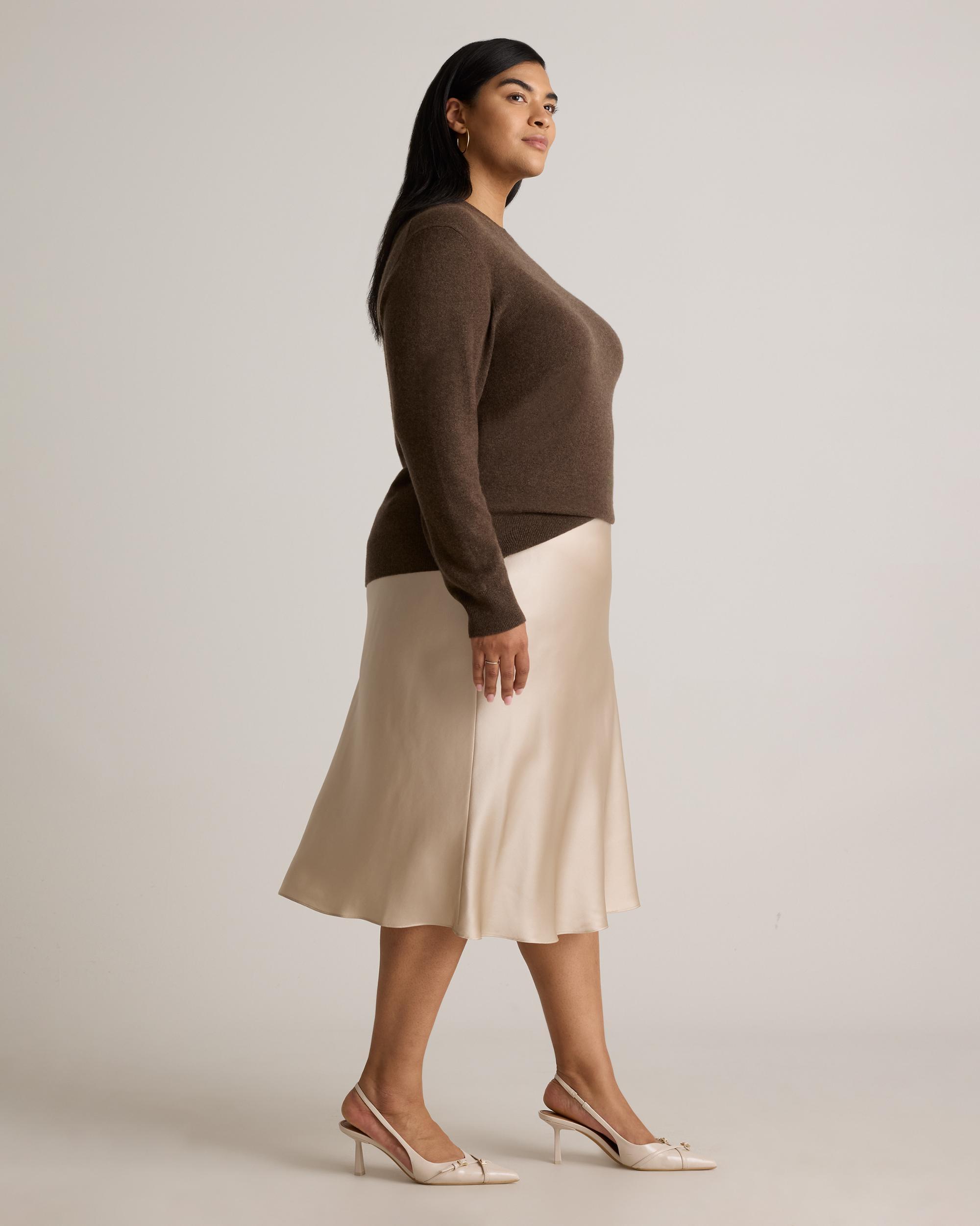 Mongolian Cashmere Crewneck Sweater - Plus Size Product Image