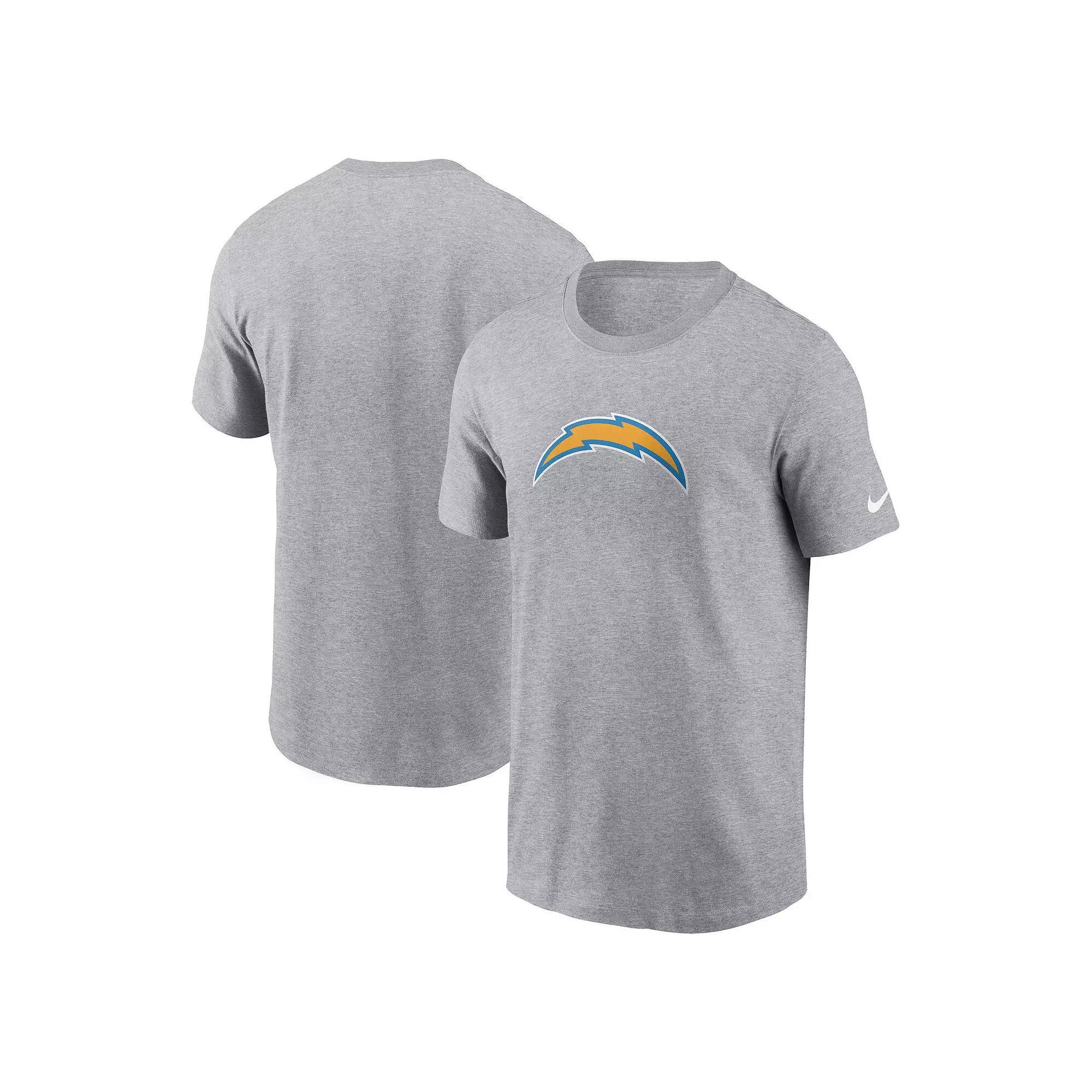 Men's Nike  Gray Los Angeles Chargers Logo Essential T-Shirt, Size: 2XL, Grey Product Image