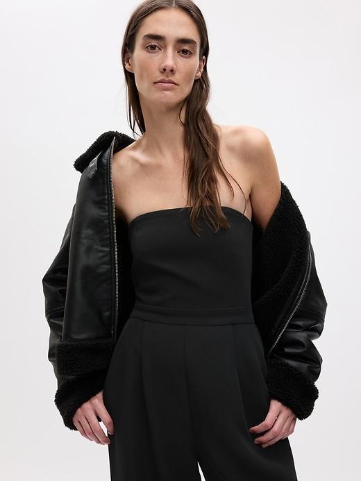 Strapless Wide-Leg Jumpsuit Product Image