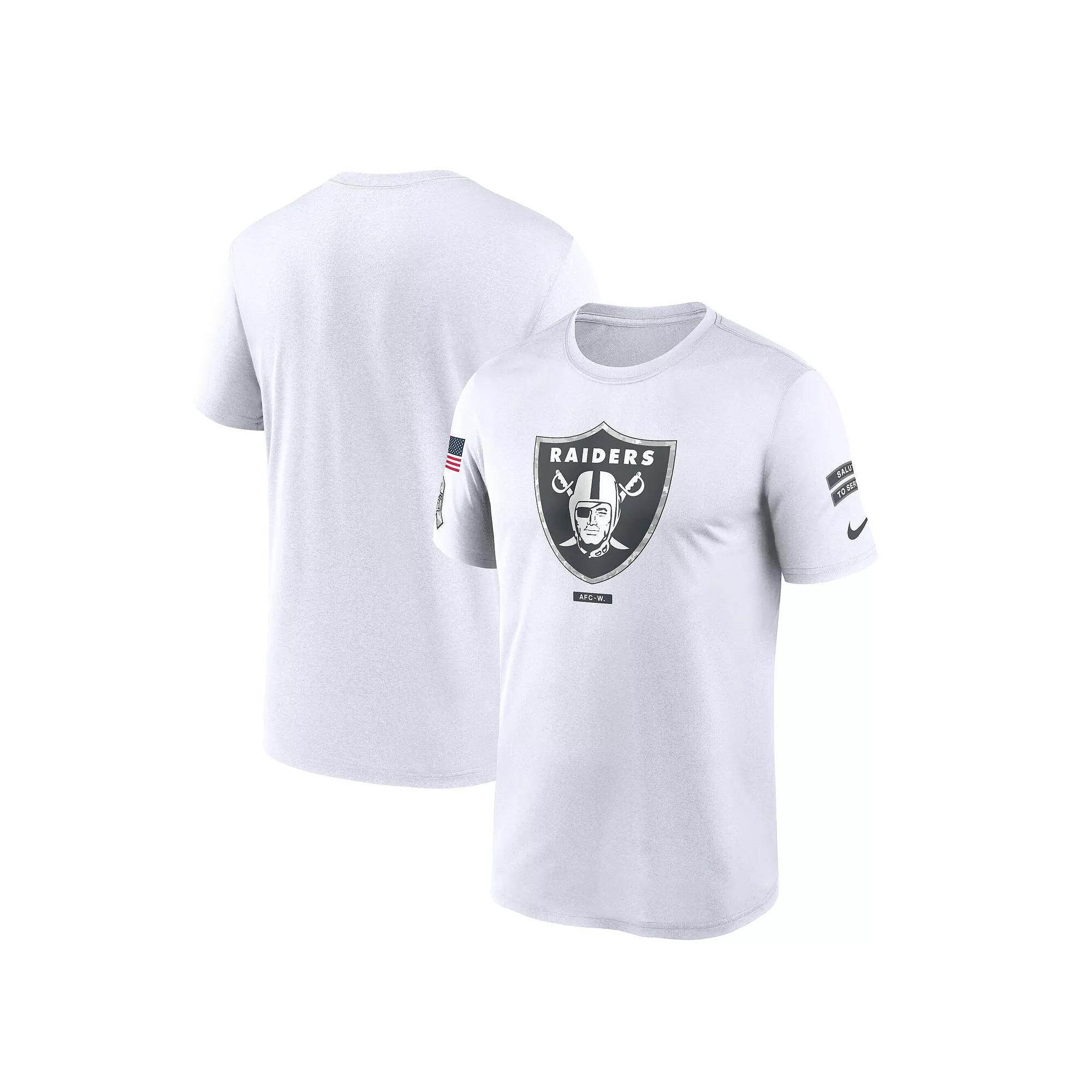 Men's Nike White Las Vegas Raiders 2024 Salute To Service Legend Performance T-Shirt, Size: Medium, Lvr White Product Image