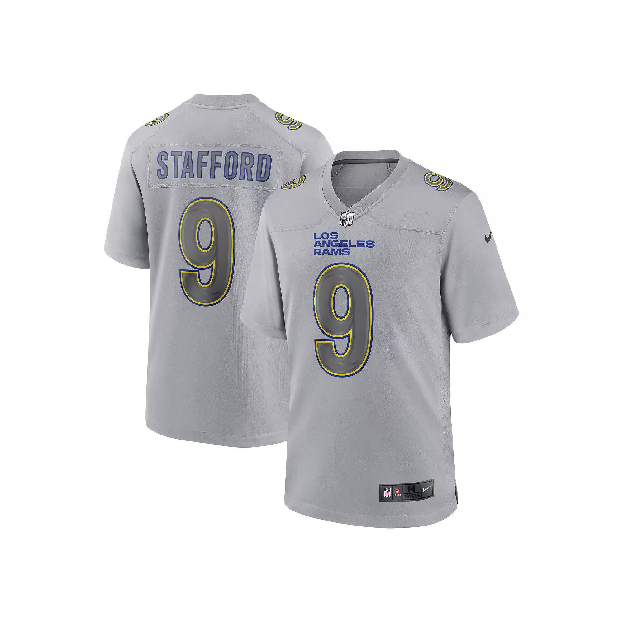 Mens Nike Matthew Stafford Gray Los Angeles Rams Atmosphere Fashion Game Jersey Product Image