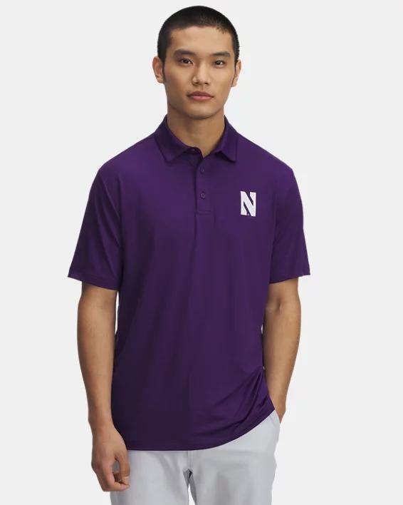 UA Tee 2 Green Collegiate Mens Polo Product Image