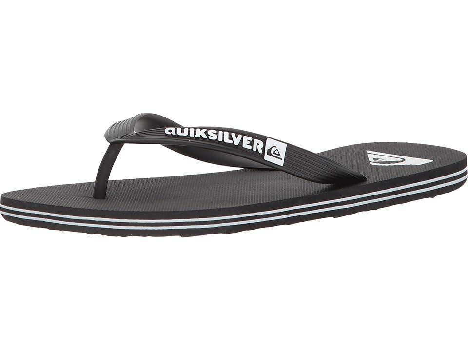 Quiksilver Molokai Black/White) Men's Sandals Product Image