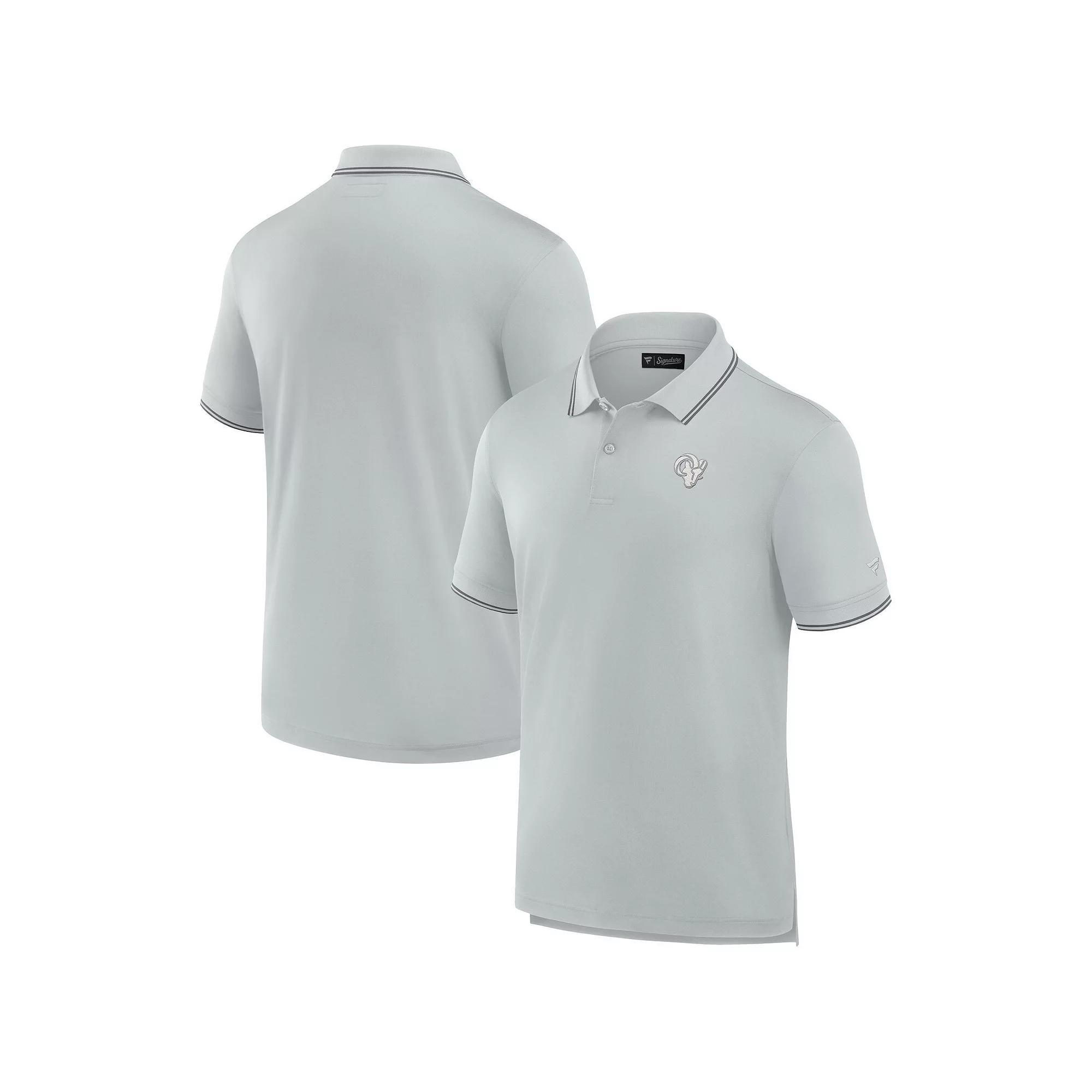 Men's Fanatics Signature Gray Detroit Lions Pique Polo Shirt, Size: 4XL, Grey Product Image