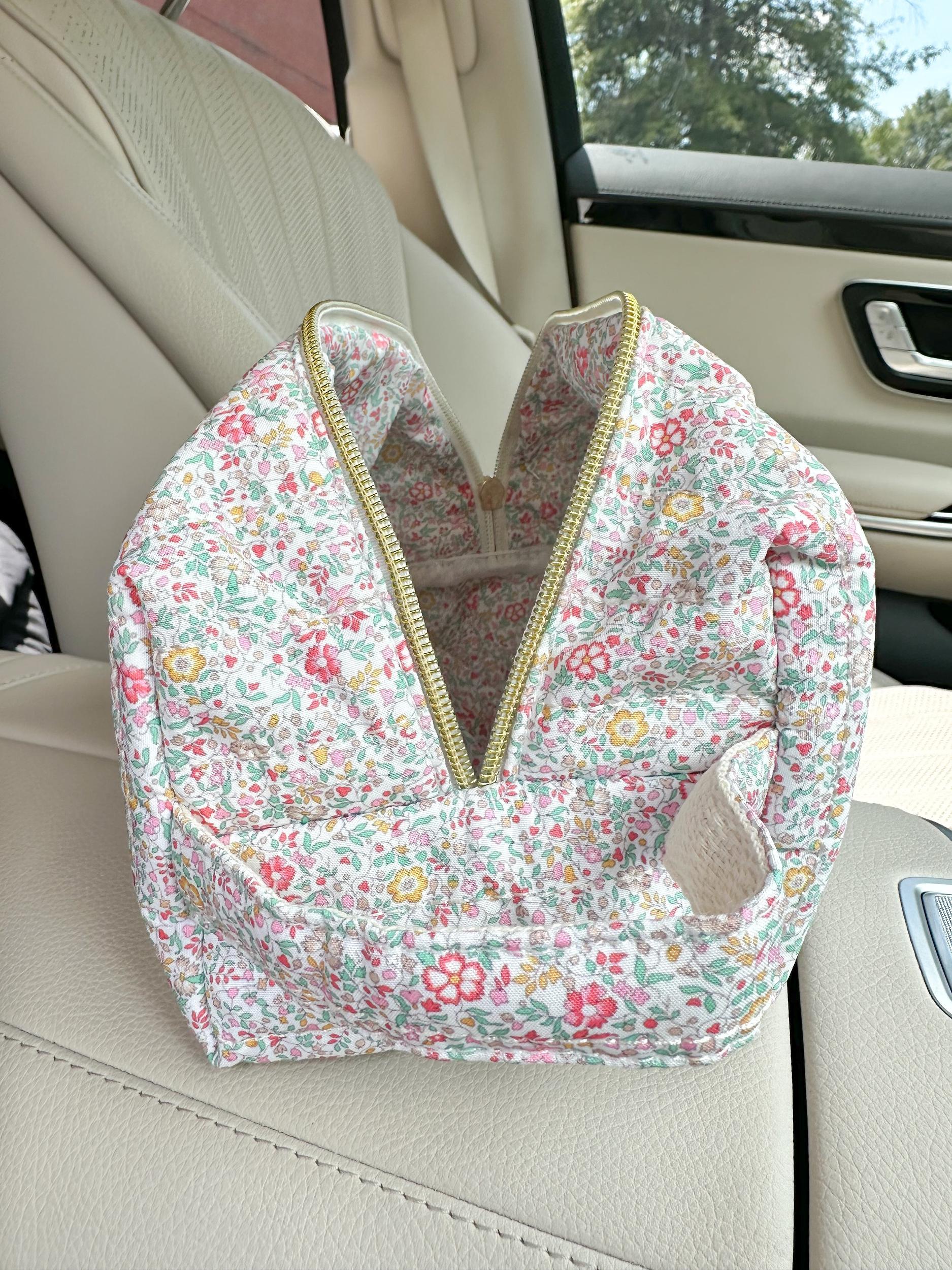 Medium Floral Day In The Park Handmade Handle Bag Girls Product Image