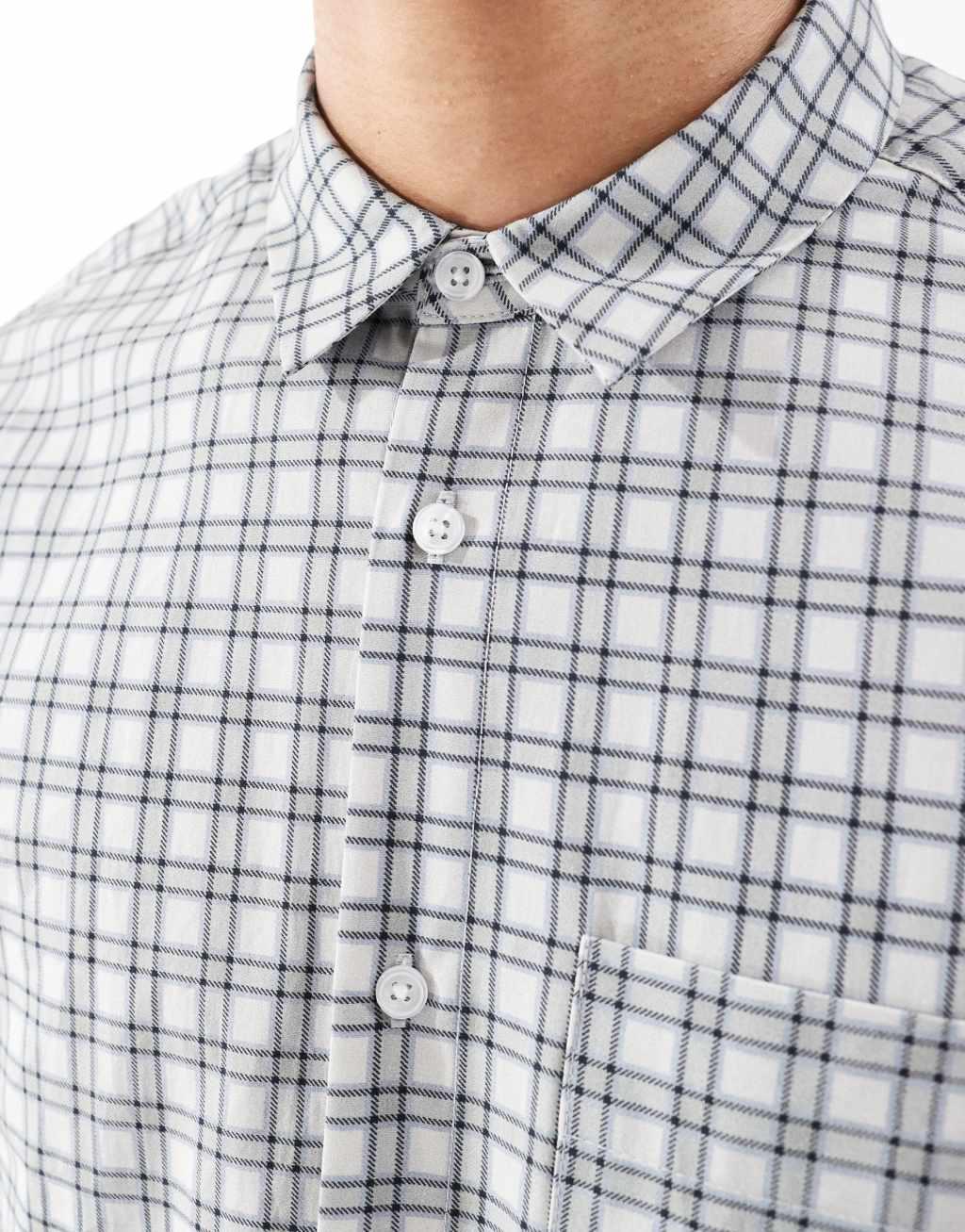 ASOS DESIGN extreme oversized shirt in brown plaid  Product Image