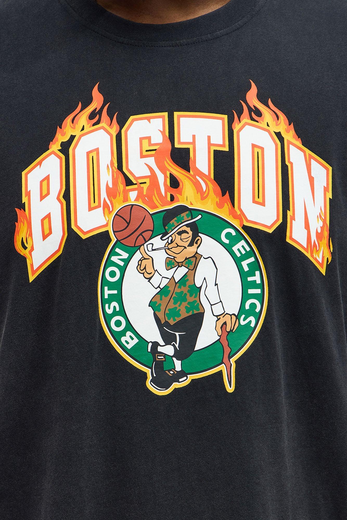 Celtics Slam Jam Oversized Short Sleeve Tee - Black Product Image