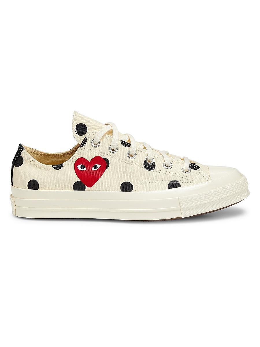 CdG PLAY x Converse Womens Chuck Taylor All Star Polka Dot Low-Top Sneakers Product Image