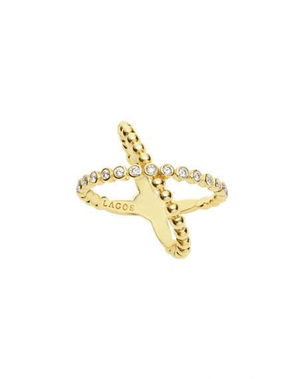 LAGOS Caviar Gold Collection 18k Gold & Diamond Ring Product Image
