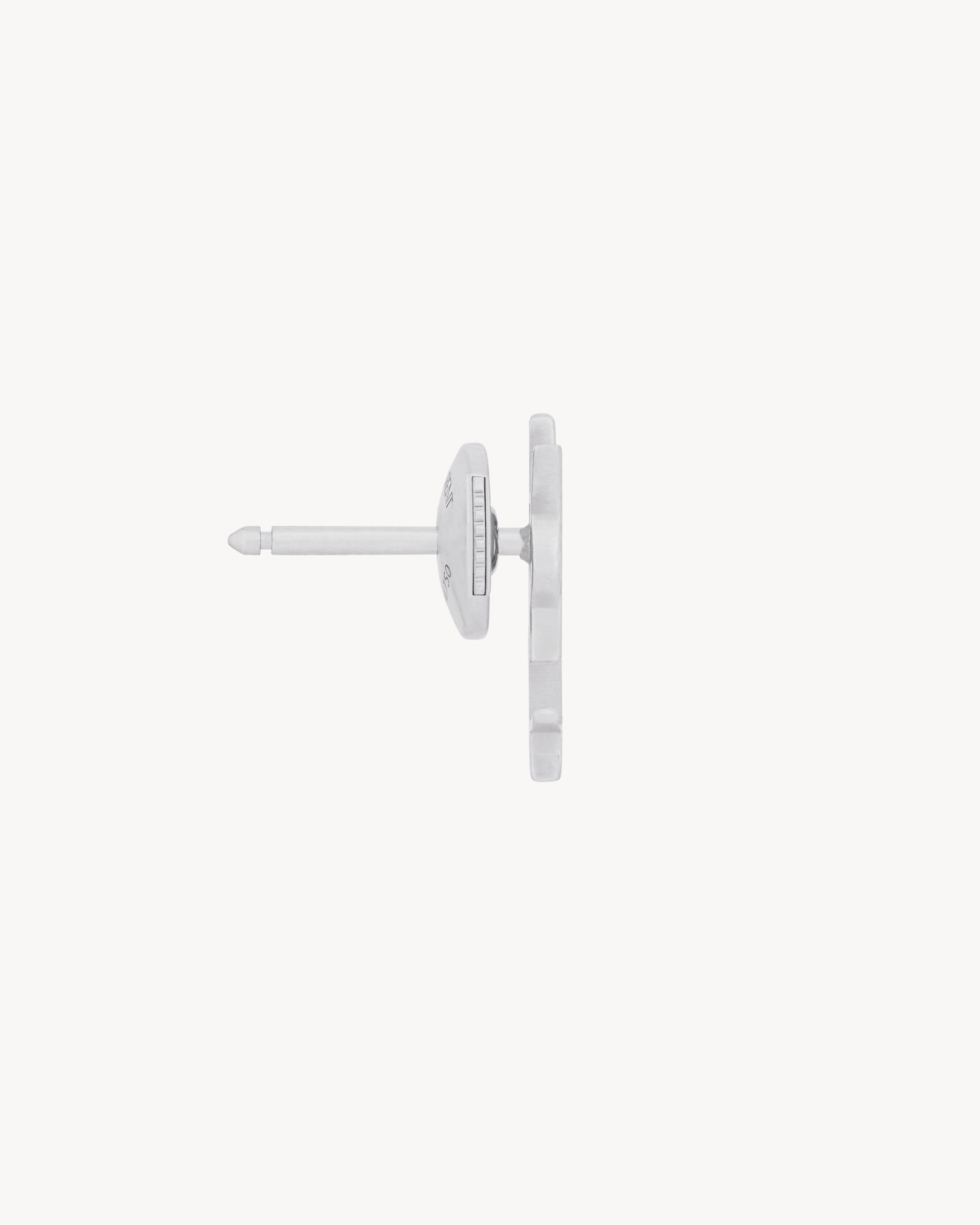CASSANDRE stud earring in 18K grey gold Product Image