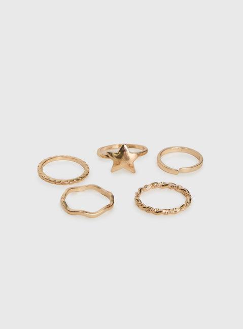 Casen Ring Set Gold Product Image
