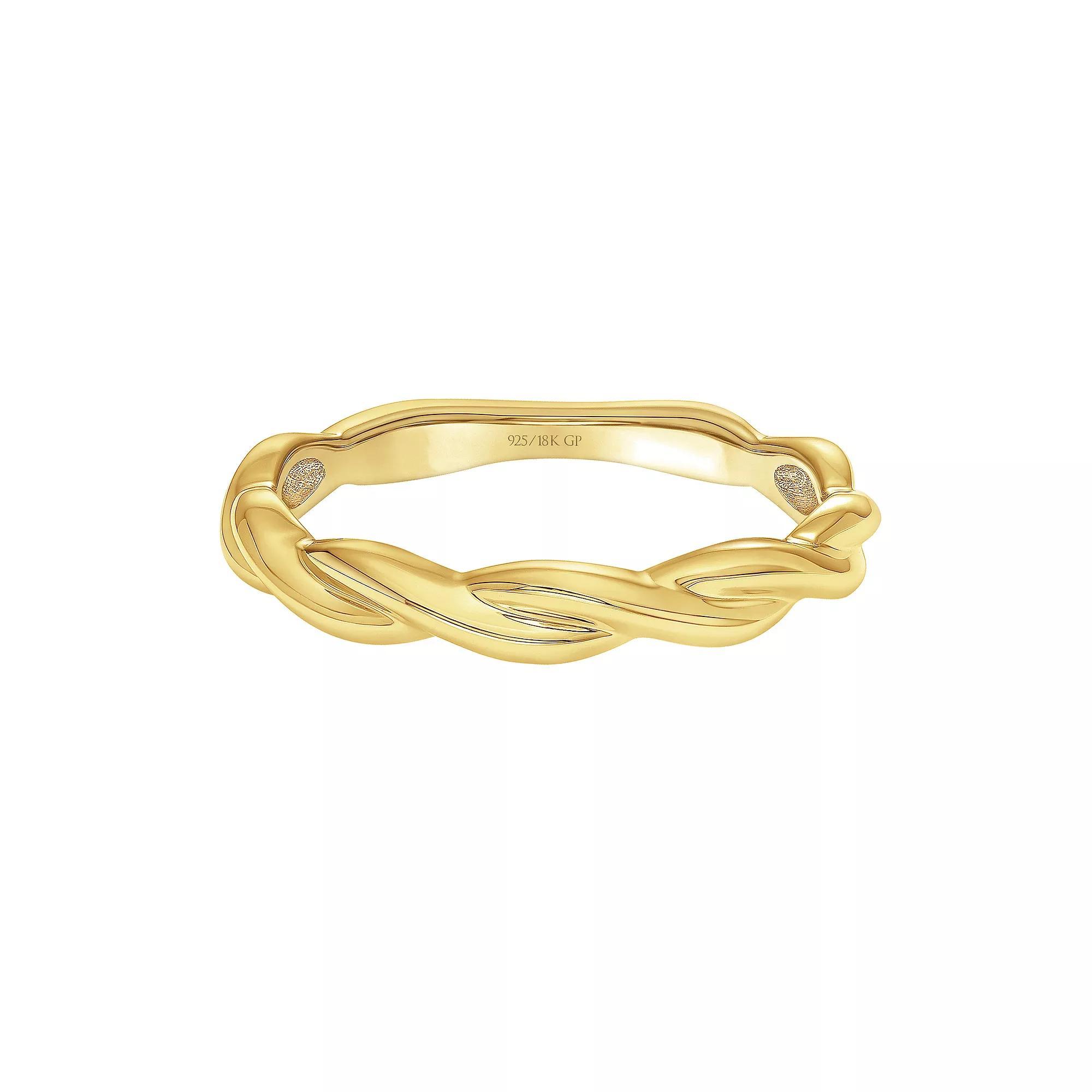Love Always Sterling Silver Twist Ring, Womens Product Image