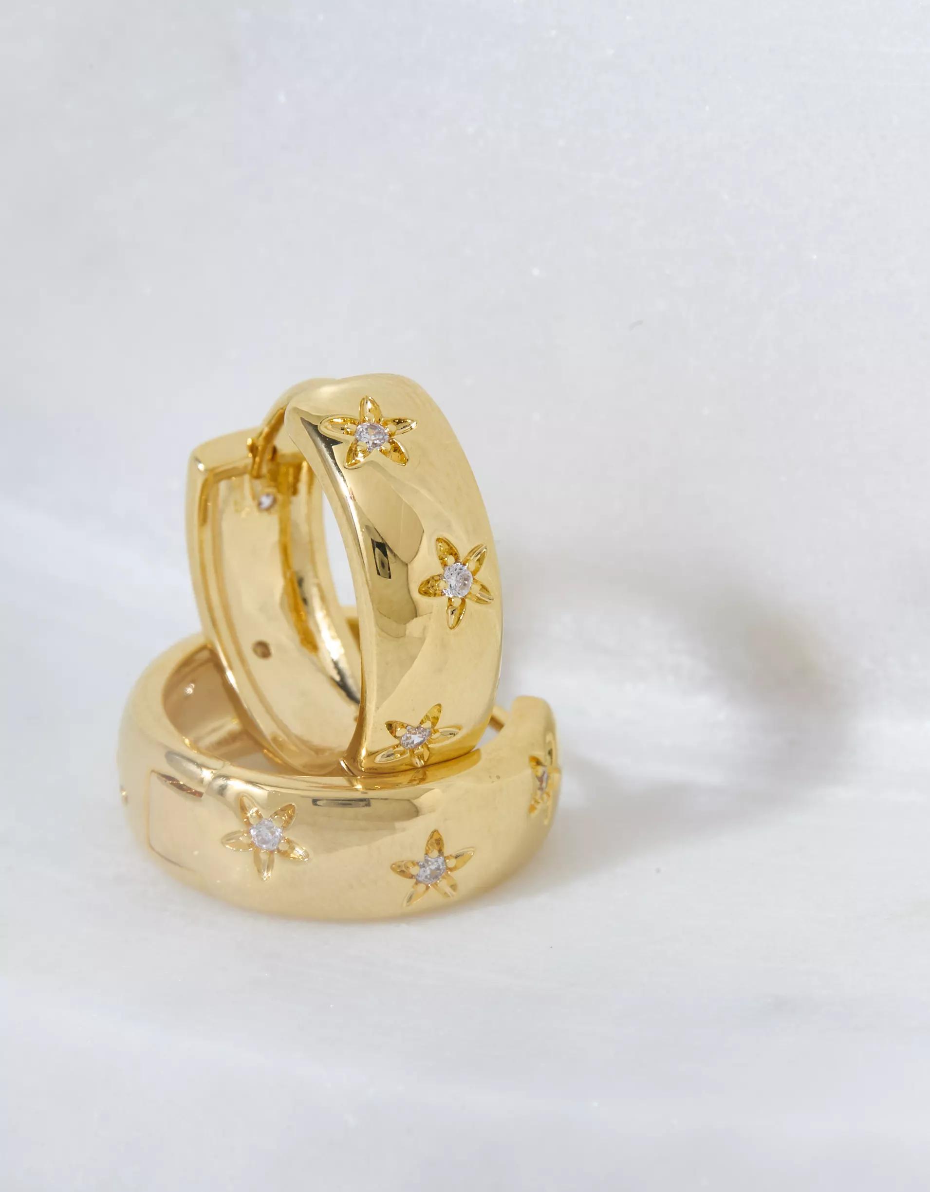 AEO Keepers Collection 14K Gold-Plated Celestial Earrings Product Image