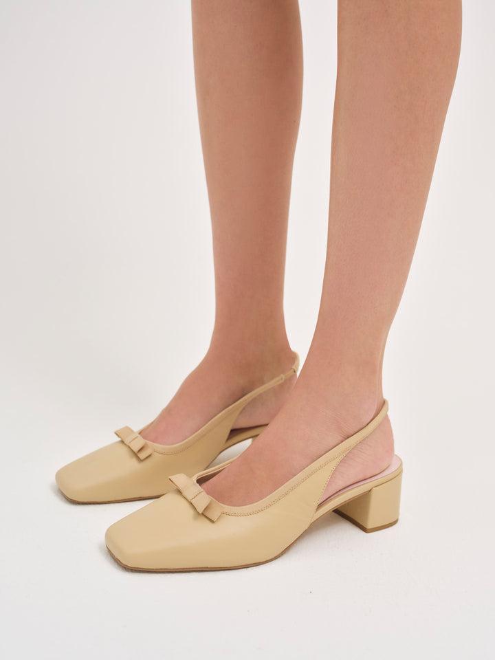 Josie Mule Heel — Neutral Product Image