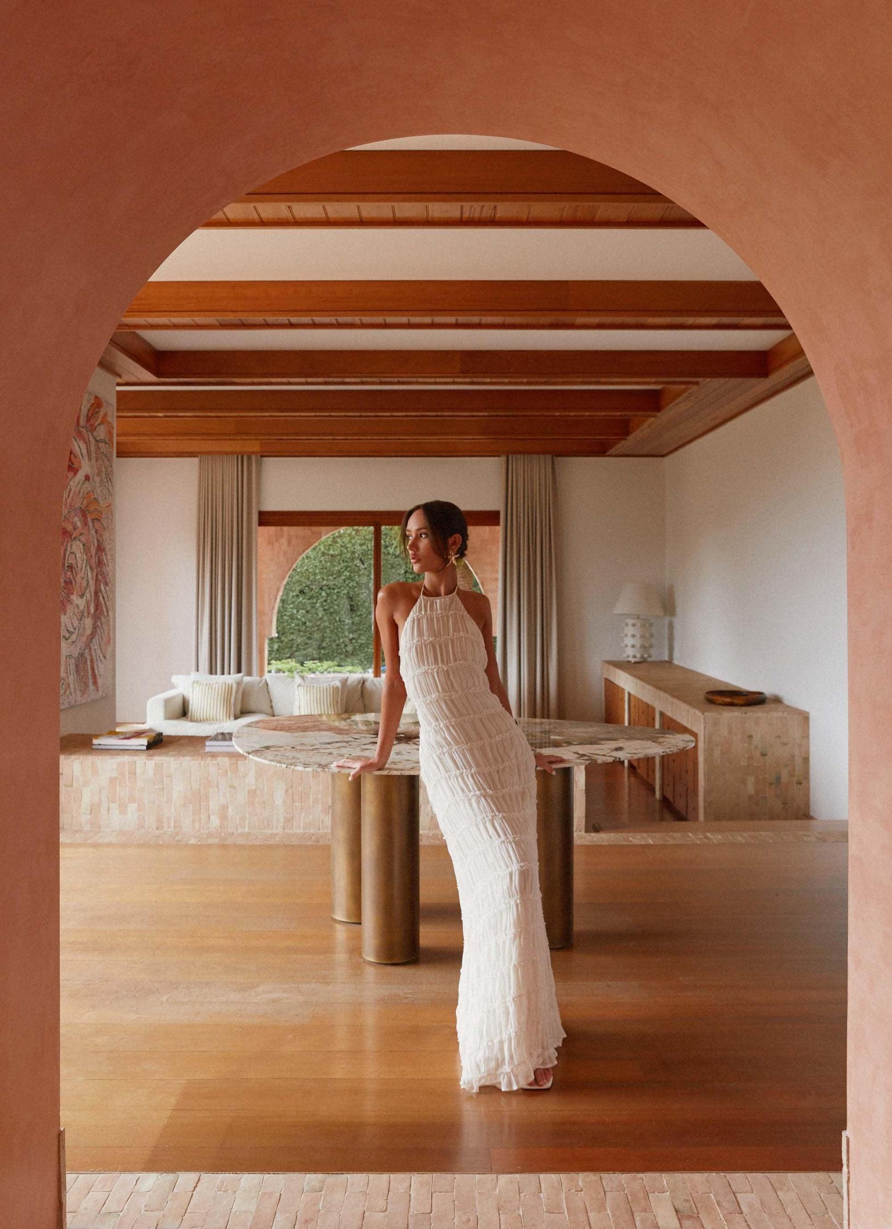 Aullie Maxi Dress - Ivory Product Image