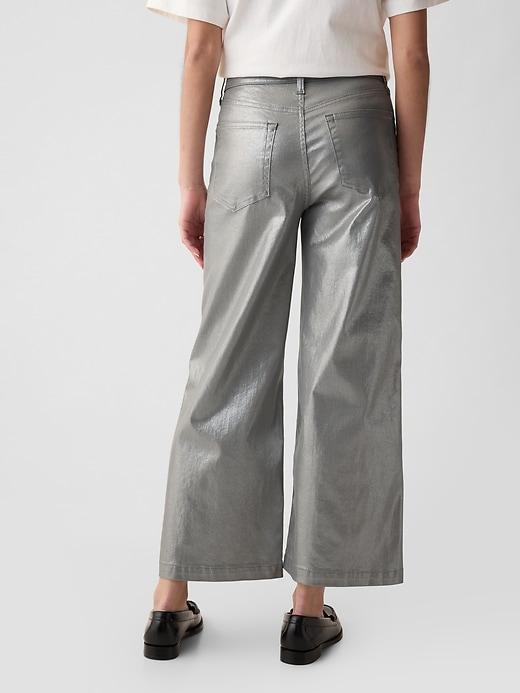 High Rise Stride Wide-Leg Ankle Jeans Product Image