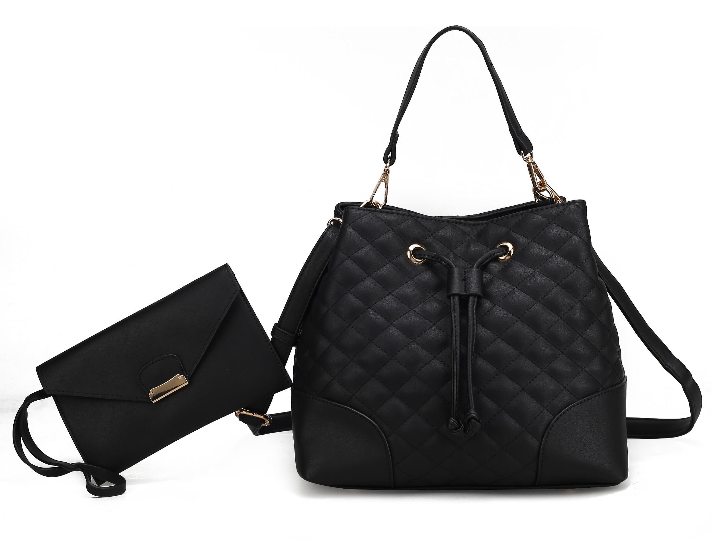 MKF Collection Women's Wendy 2 Pcs Bucket Bag With Wristlet Female Product Image