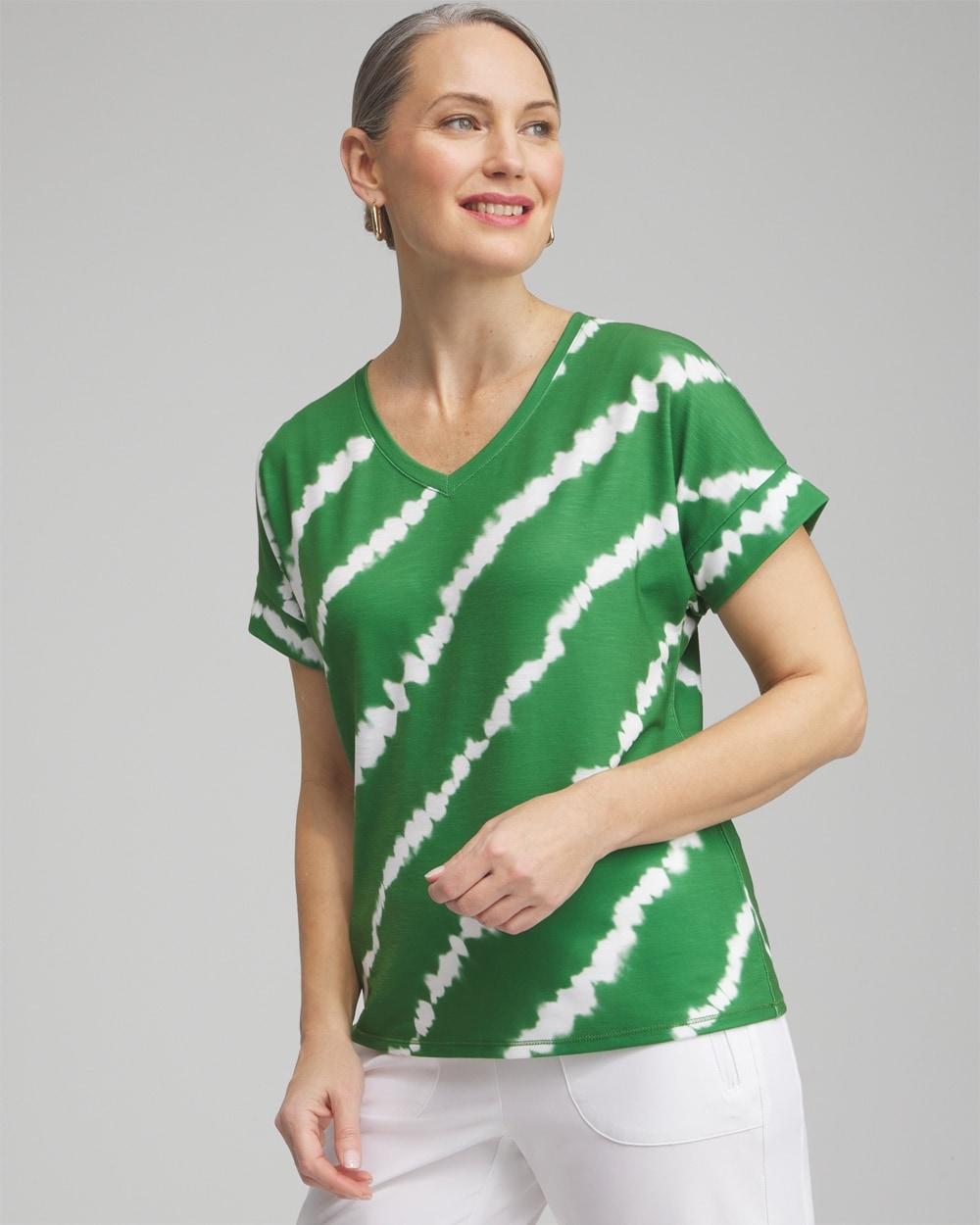 Zenergy® V-neck Tie Dye Tee Product Image