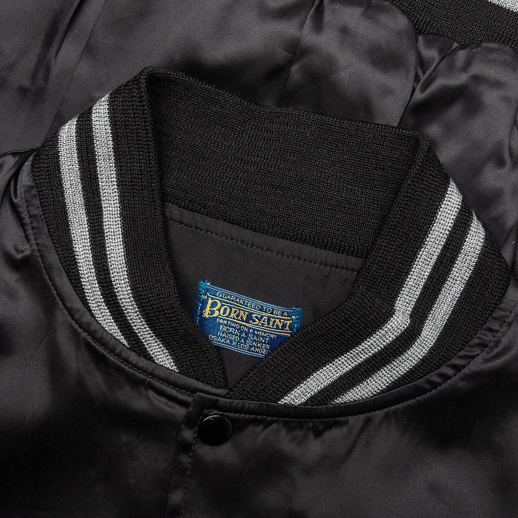 Saint Michael x Born x Raised Satin Jacket - Black/Grey Male Product Image