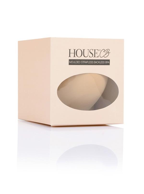 Strapless Backless Moulded Sticky Bra - Beige Product Image
