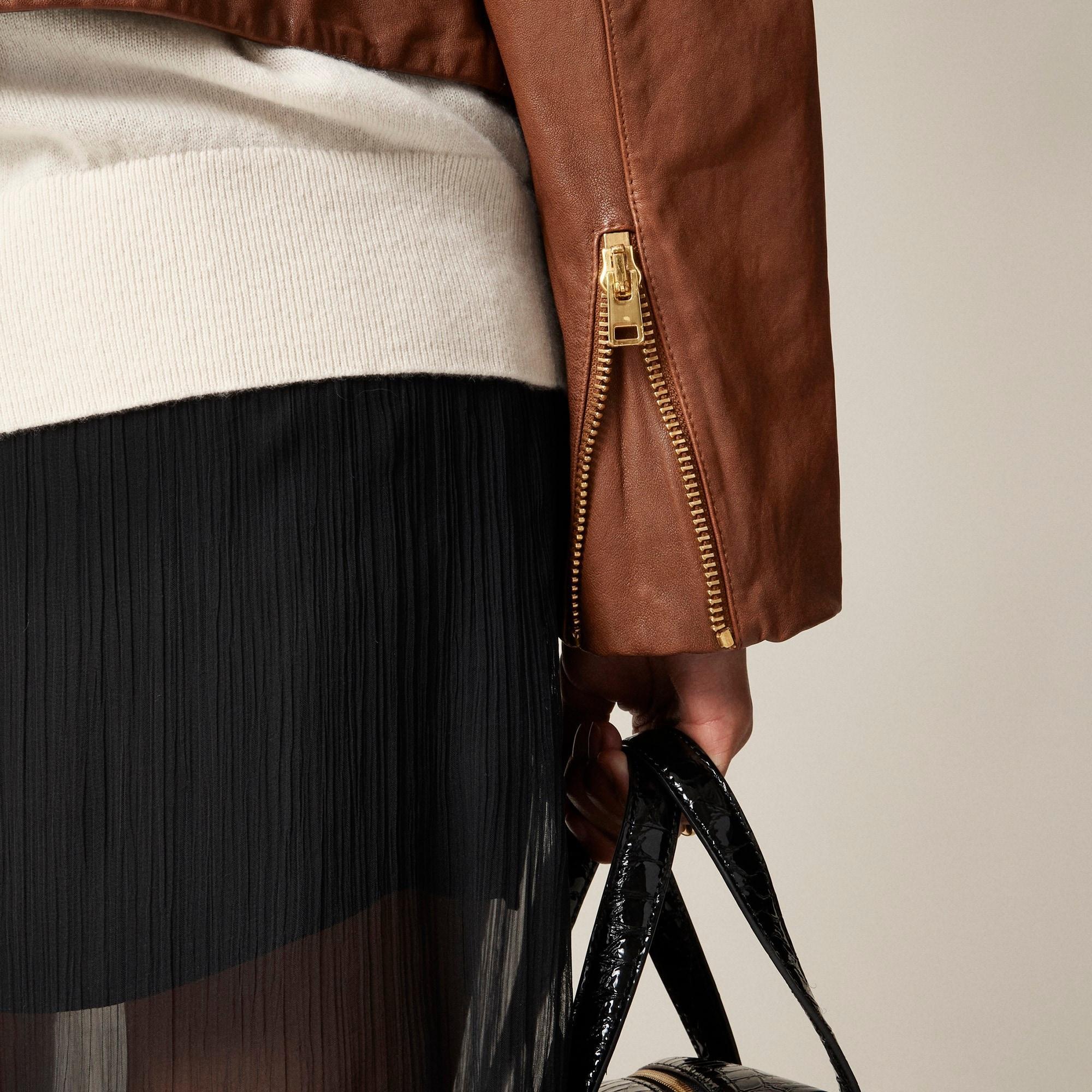 Collection leather shirt-jacket Product Image