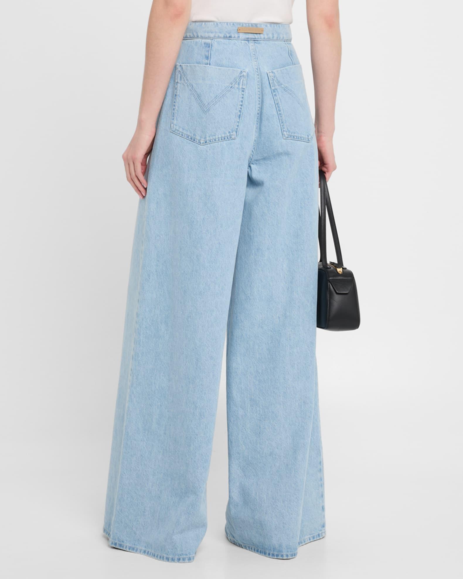 Affari Wide-Leg Denim Jeans Product Image