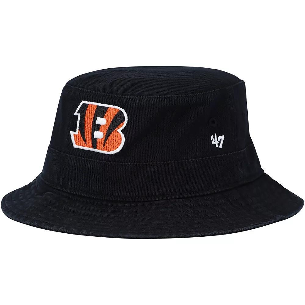 Men's '47  Black Cincinnati Bengals Primary Bucket Hat Product Image