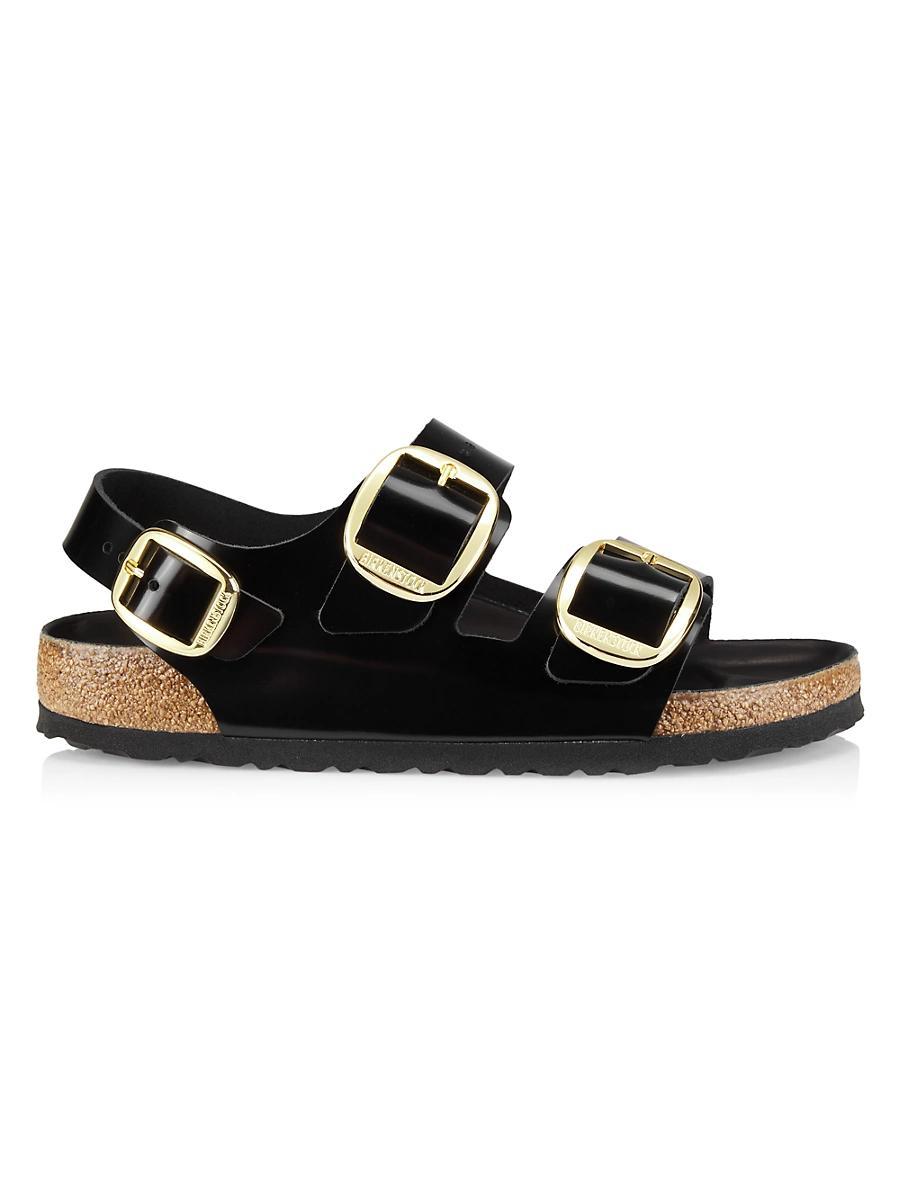 Birkenstock Womens Milano High Shine Big Buckle Sandals Product Image