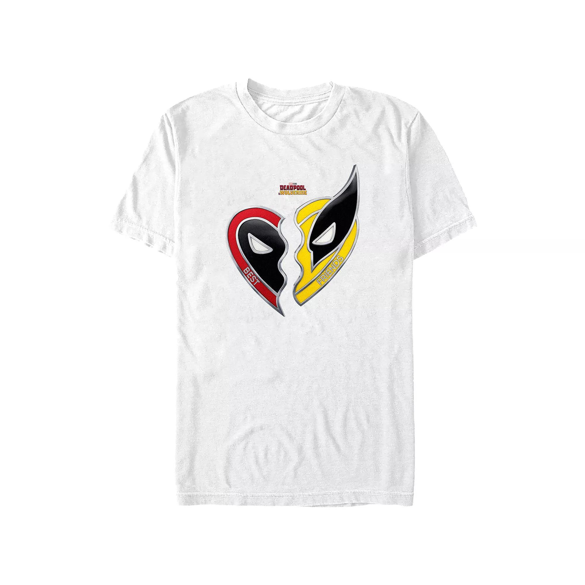 Big & Tall Marvel Deadpool & Wolverine Best Friends Graphic Tee, Men's, Size: 4XB, White Product Image
