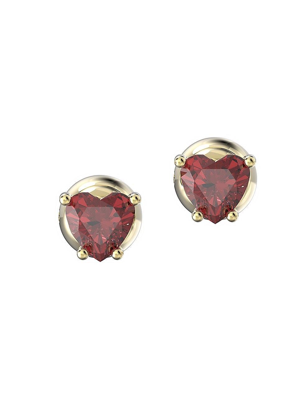 Swarovski Stilla Heart Crystal Stud Earrings Product Image