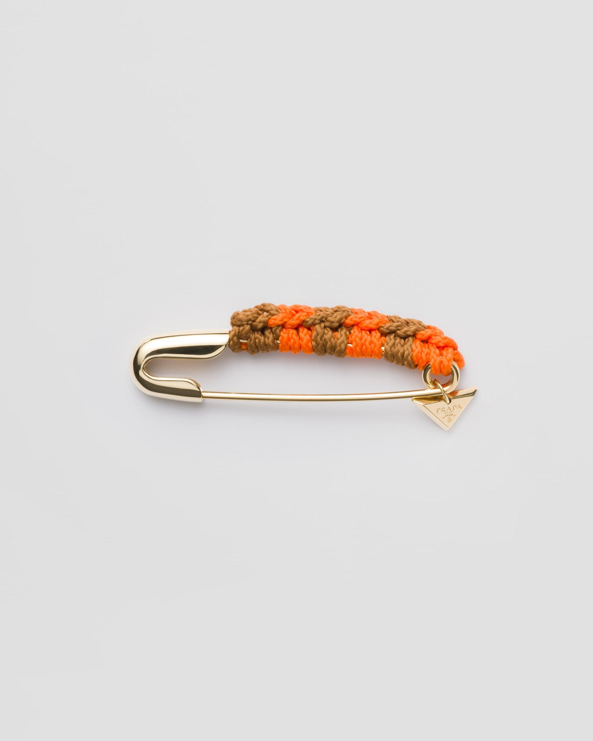 Metal safety pin brooch Product Image