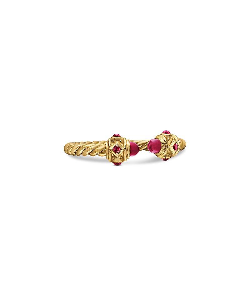 David Yurman 18K Yellow Gold Renaissance Blue Sapphire Ring Product Image